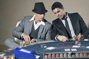 Men gambling
